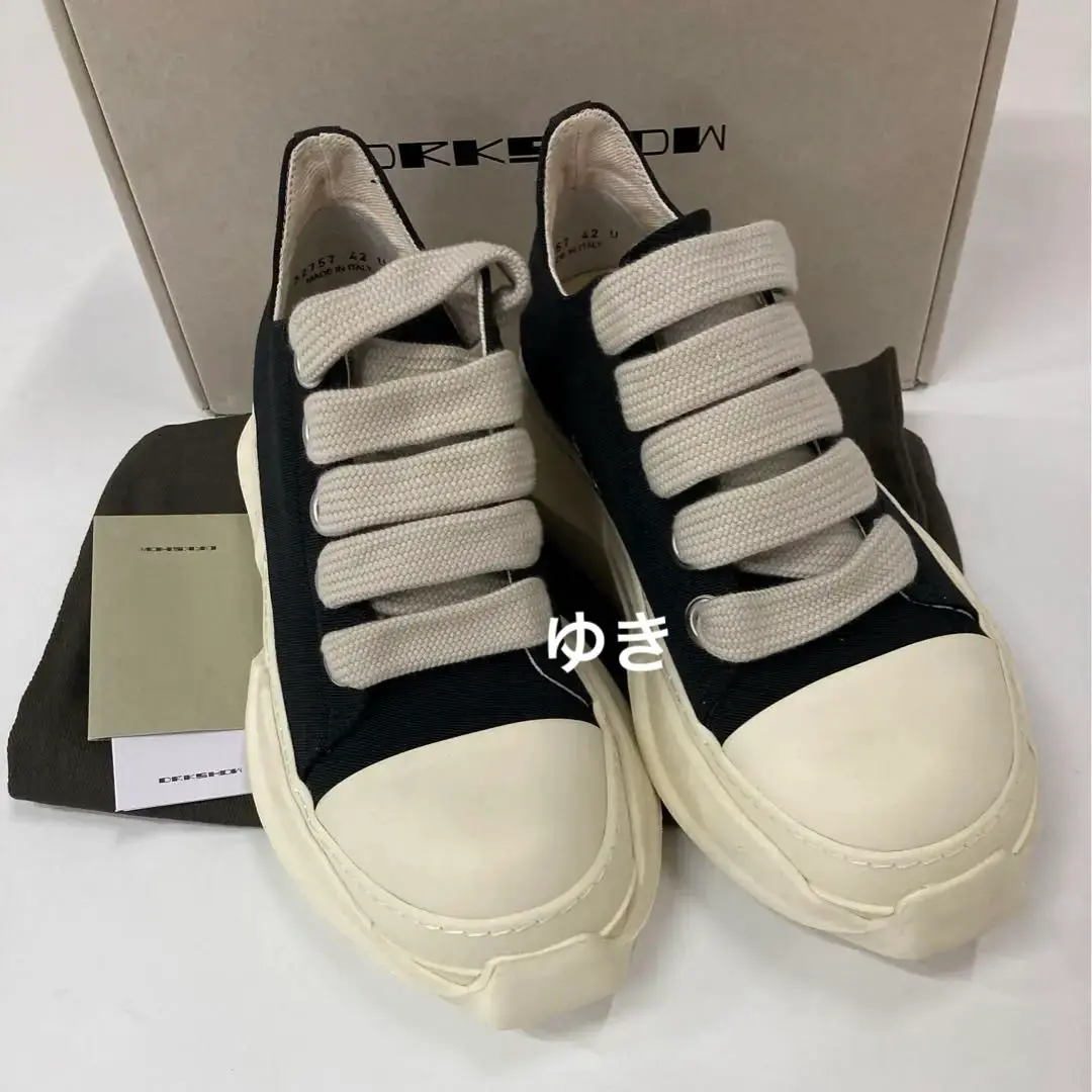 RICK OWENS DRKSHDW Abstract Low スニーカー 26 RICK OWENS DRKSHDW - 【25AW】ジャンボ レース アブストラクト