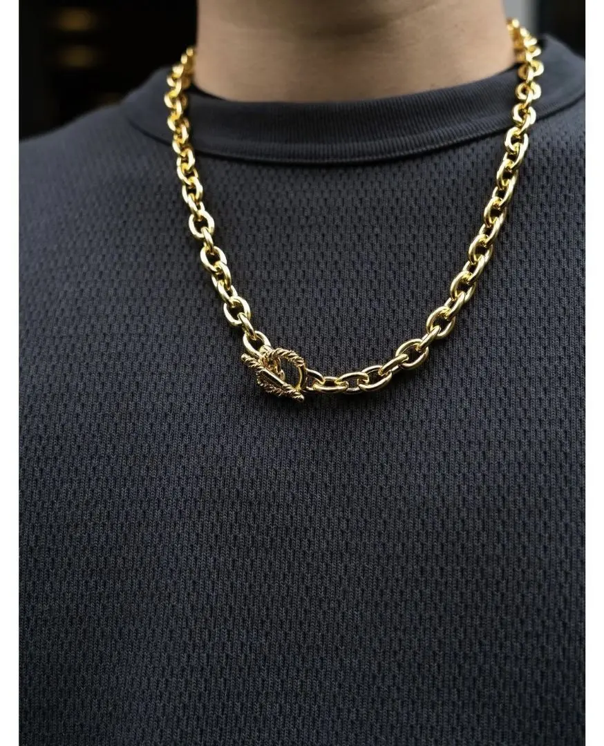 美品 正規 COOTIE チェーン ラサ ネックレス ゴールド 316P▲ 美品 正規 COOTIE チェーン ラサ ネックレス ゴールド 316P