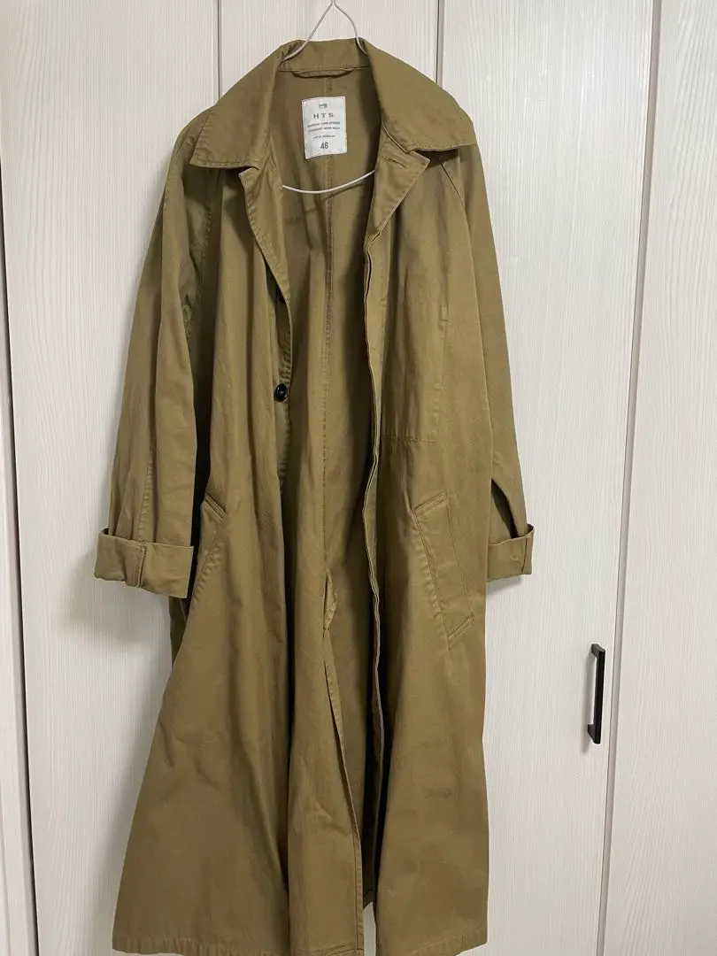 美品☆ジャーナルスタンダードラックス ツィード ステンコート ベージュ 日本製 セール】【別注】Aquascutum×LESSAGE ステンカラーコート