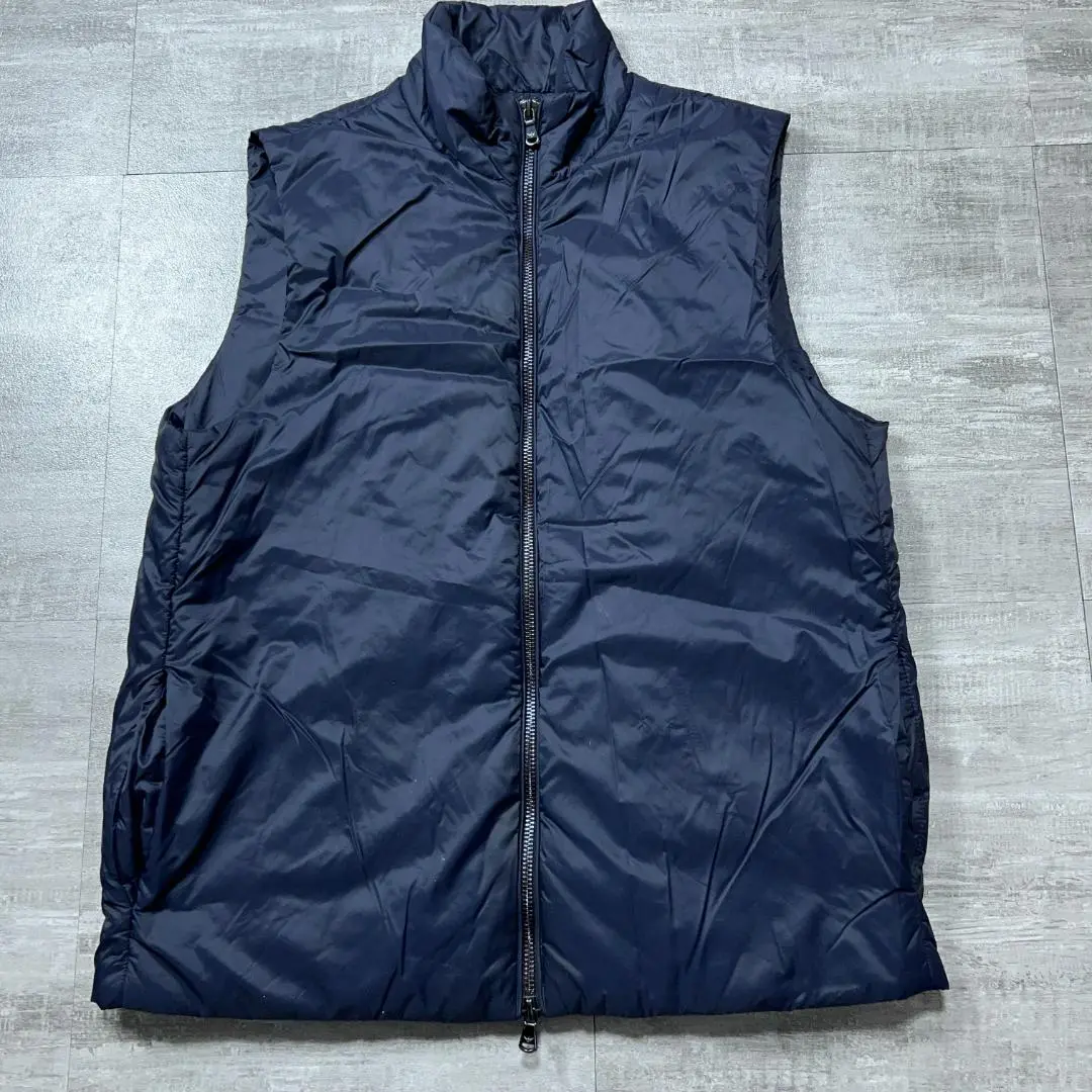 『希少』　エンポリオアルマーニ ダウンベスト　キルティング　グレー　【S】 2025年最新】EMPORIO ARMANI メンズ ダウンベスト・キルティング
