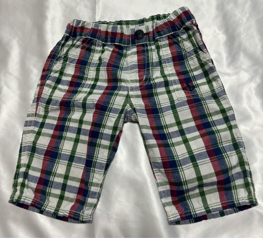 Thumbnail of Miki House Half Pants Check 90 size 80