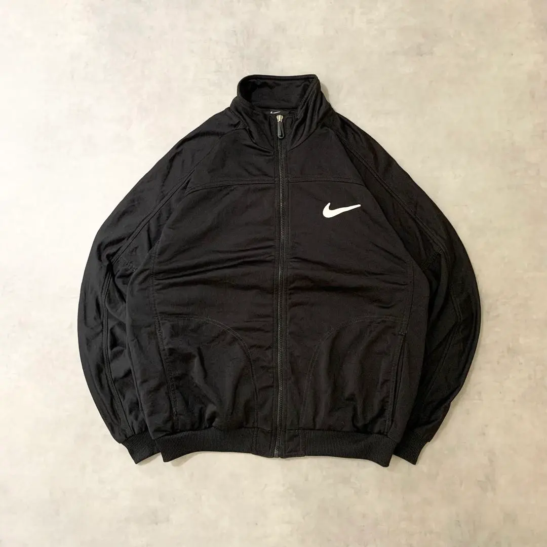 Thumbnail of 90s White Tag NIKE Vintage Track Jacket Embroidered Logo Swoosh Black DB371