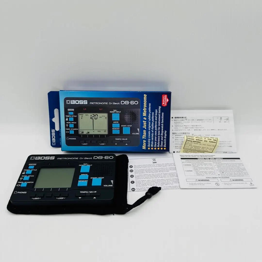 【新品.未使用】ボスBOSS メトロノームDr. Beat DB-60 Boss DB-60 Dr. Beat Metronome with Rhythmic Patterns