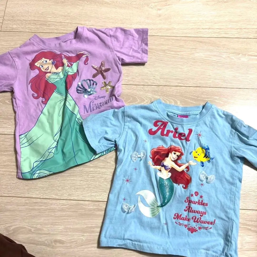 Thumbnail of The Little Mermaid Ariel T-shirt Set of 2, 100cm