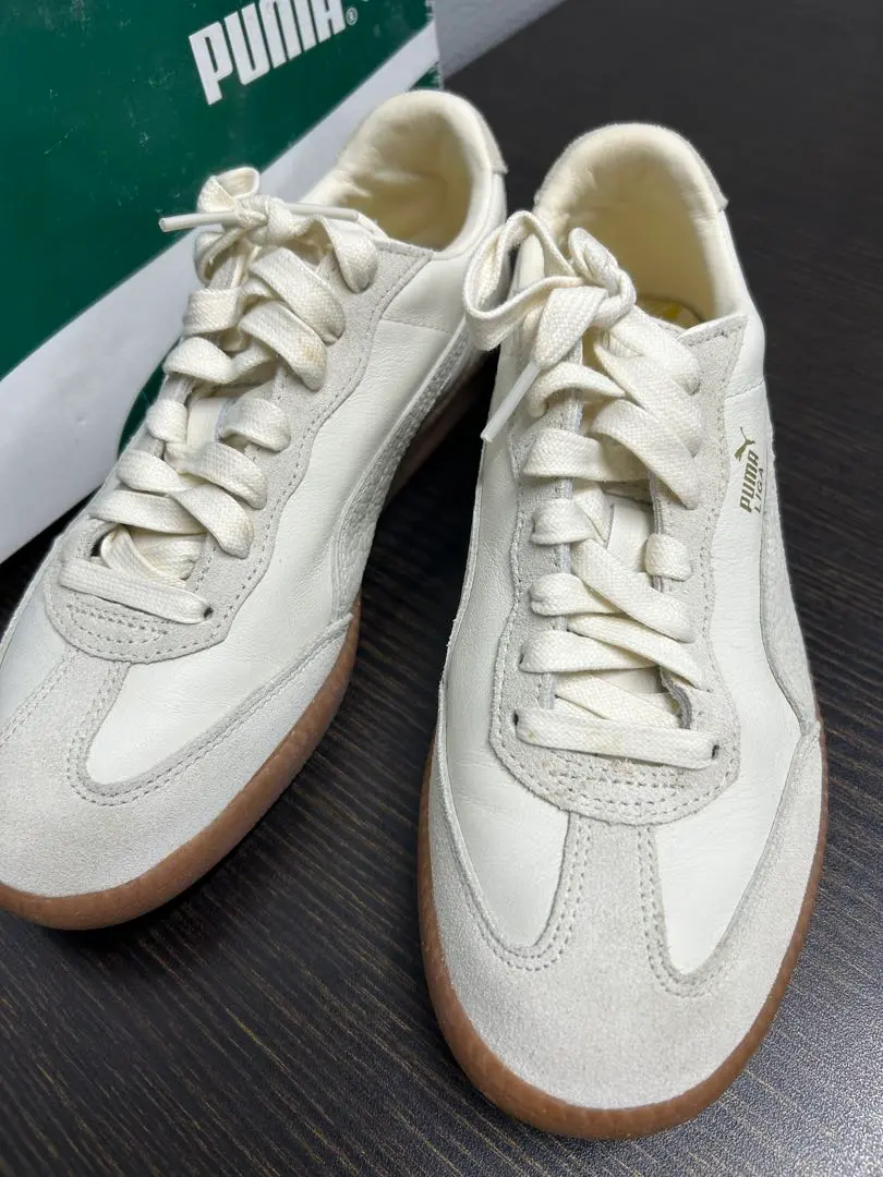 Thumbnail of Used ★ Puma Liga Leather White 25.5cm - Good Condition, but with some issues