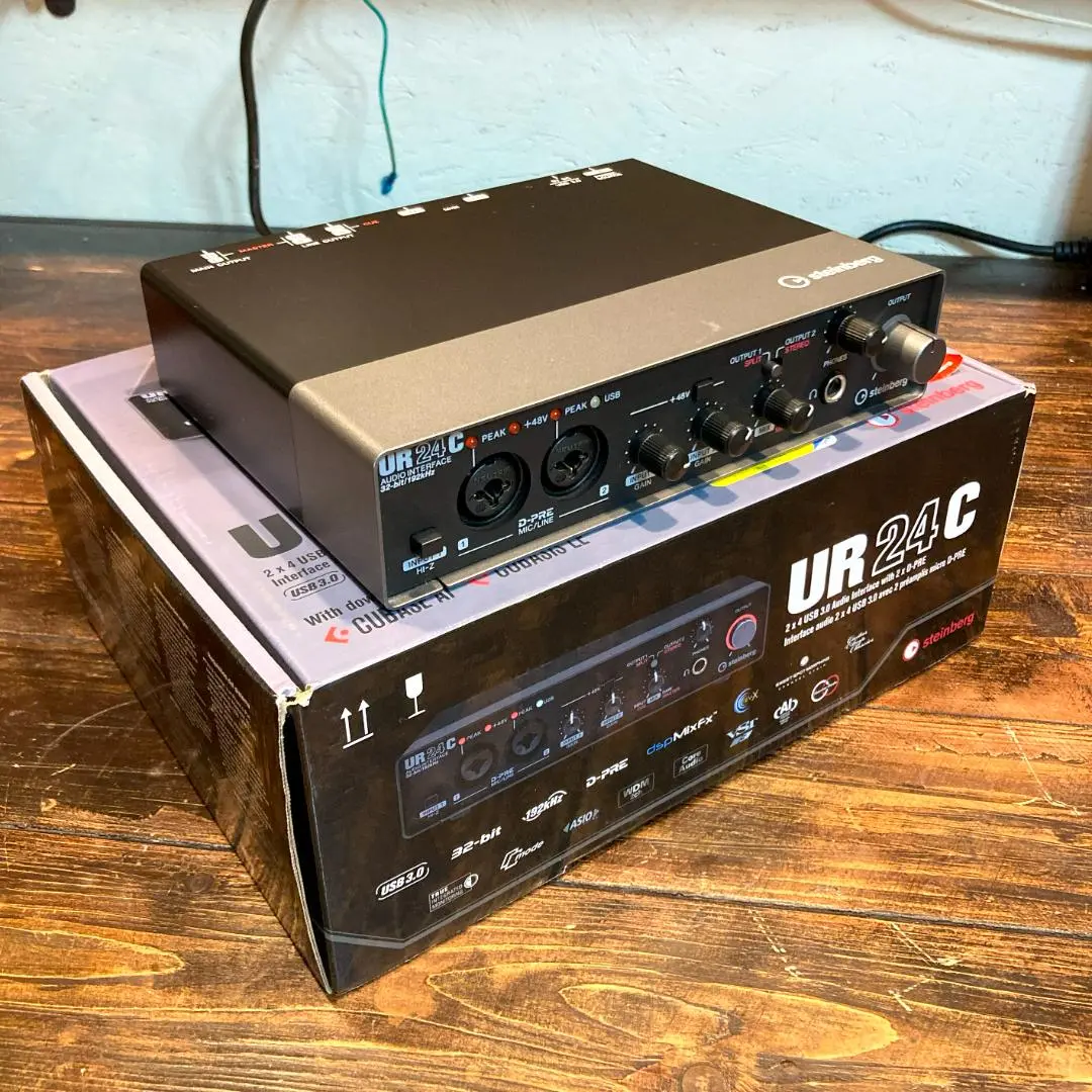 【美品】YAMAHA Steinberg UR24C オーディオインターフェース 新たに2種類のヘッドホンモニターモードを装備した2入力4出力