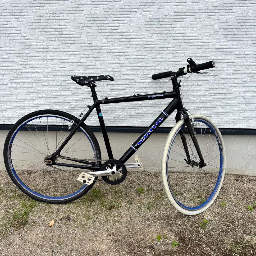 【良品】KONA シングルスピードバイク　ブラック×ブルー×ホワイトカラー KONA BIKES | UNIT X