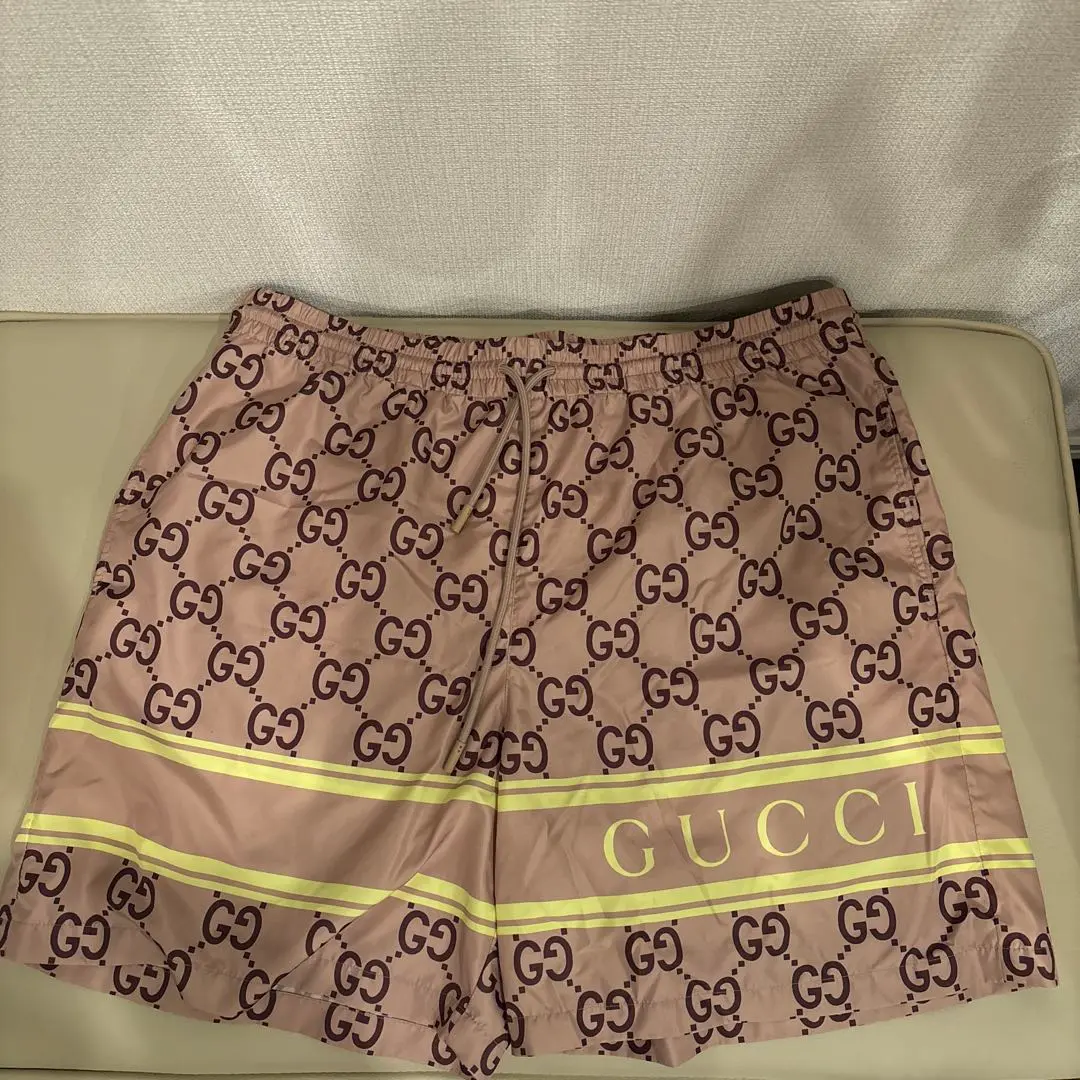 【美品】GUCCI★グッチ メンズ 総柄 スイムウェア　M 2025年最新】gucci 水着 メンズの人気アイテム - メルカリ