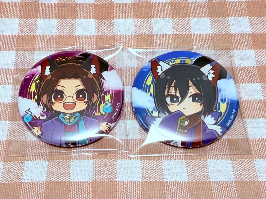 Thumbnail of Attack on Titan Princess Cafe Halloween Mini Character Can Badge: Hanji, Mikasa
