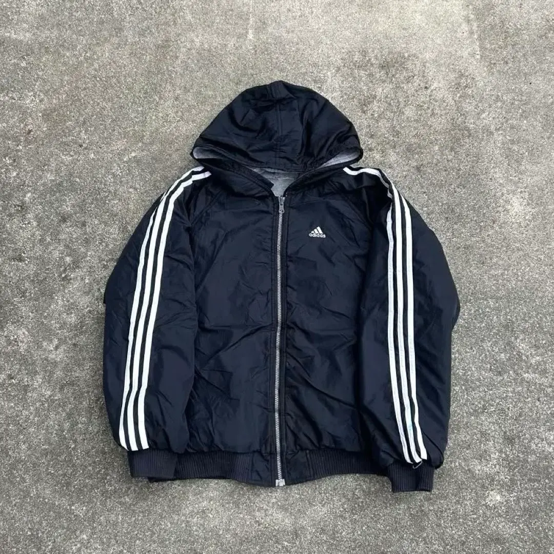 Thumbnail of 90s/00s Adidas Short Zip-Up Hoodie Reversible City Boy Vintage