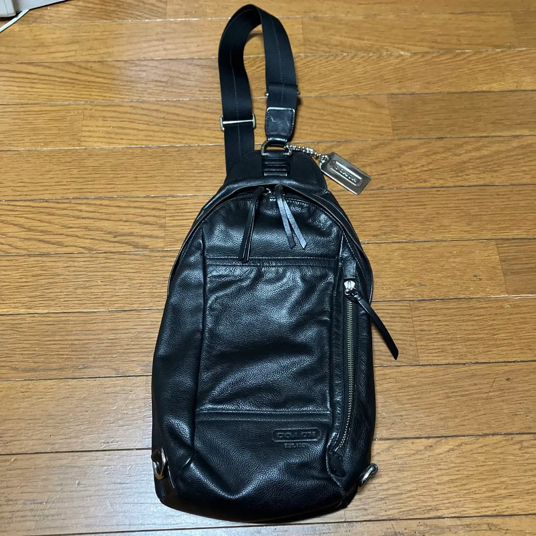 Thumbnail of COACH Coach Body Bag Black Leather