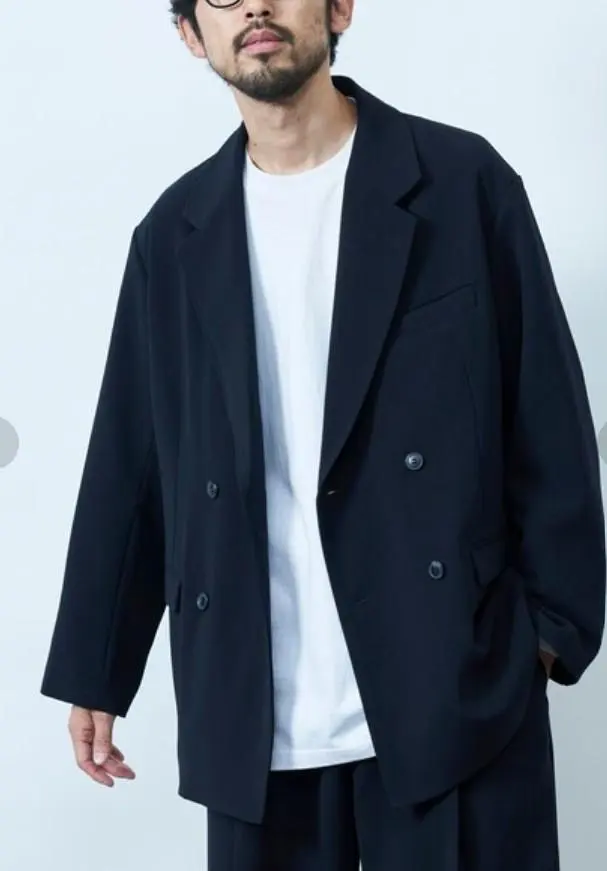 Thumbnail of [Excellent Condition] FREAK'S STORE Relaxed Fit Double-Breasted Jacket, Black, Size S