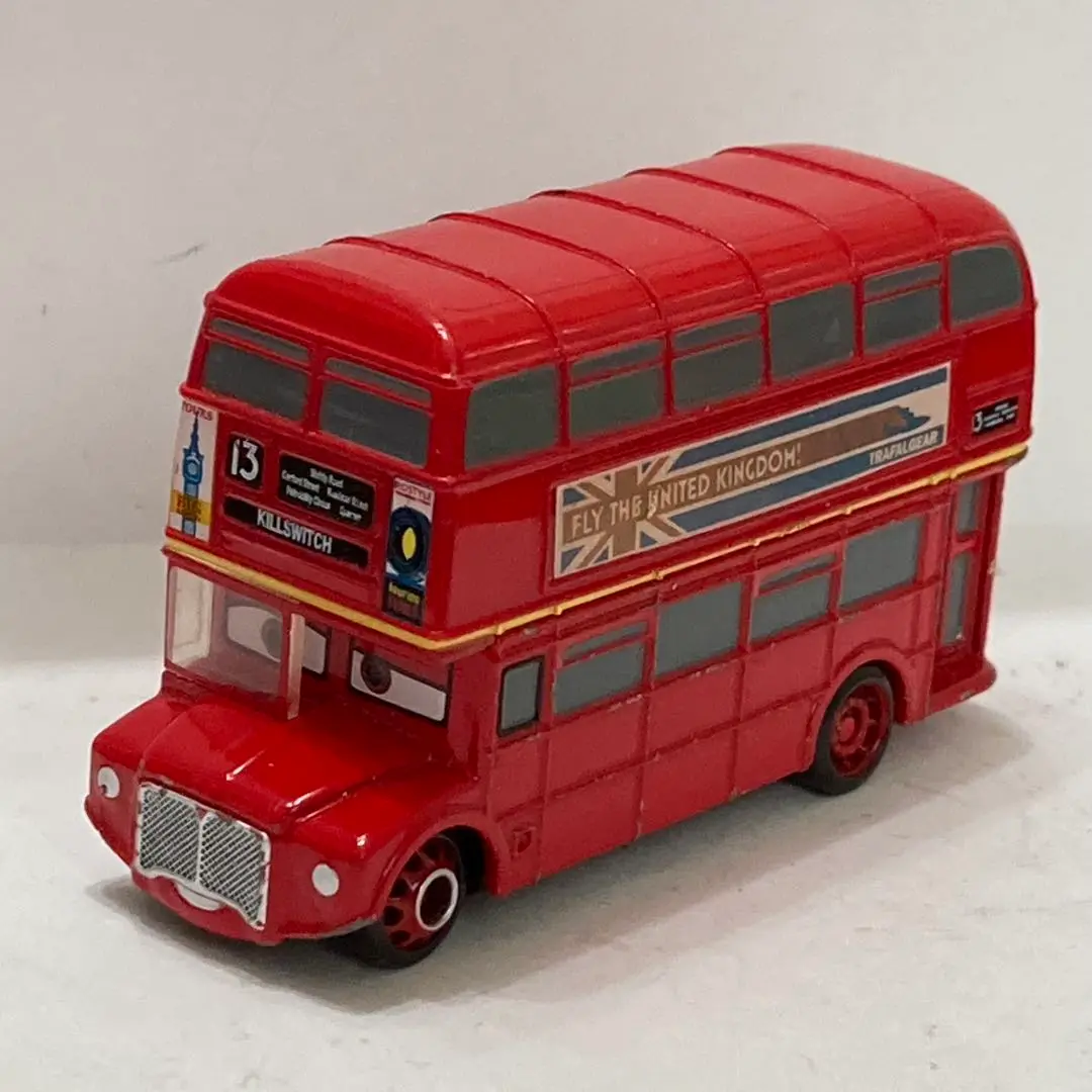 マテル社　カーズ2  トッパーデッキントンⅢ世 マテル カーズ2 DOUBLE DECKER BUS (トッパー・デッキントン3世