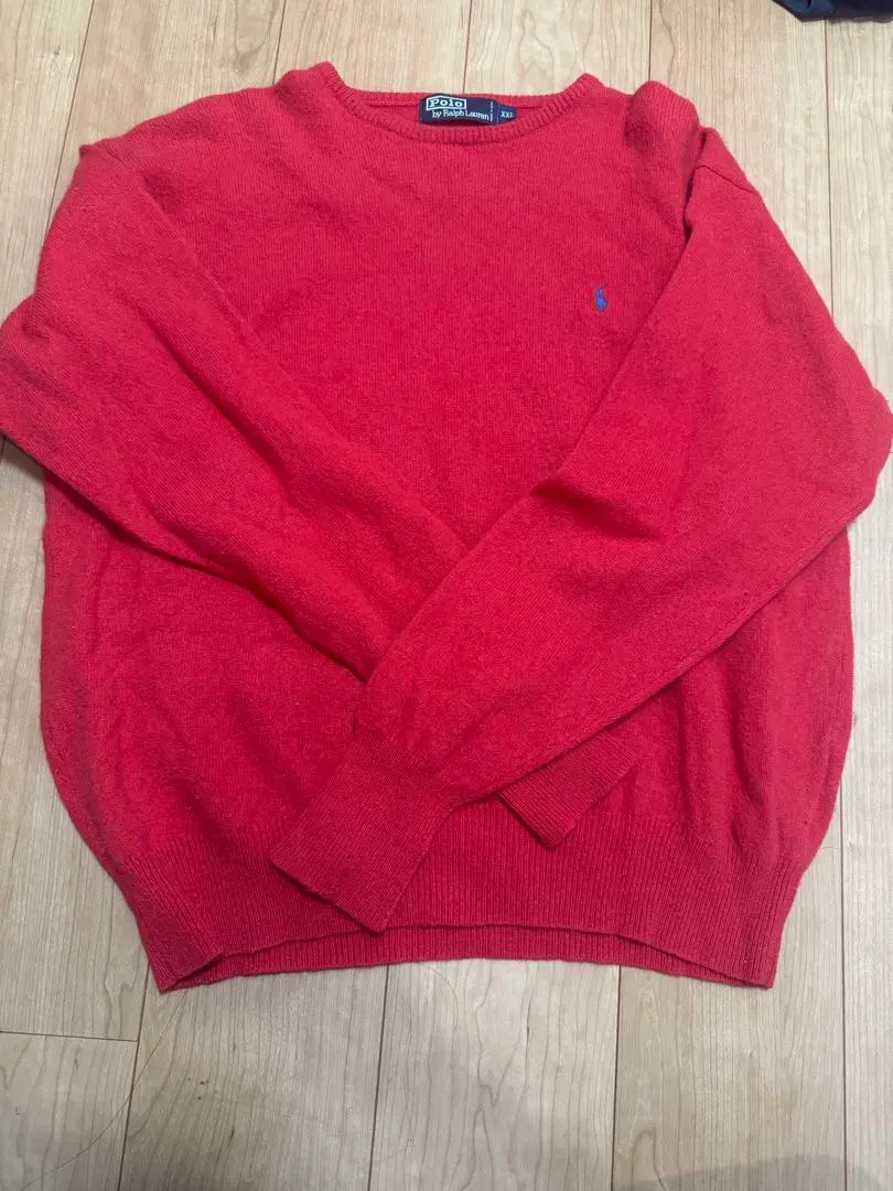 Thumbnail of Red Crew Neck Sweater Polo Embroidery