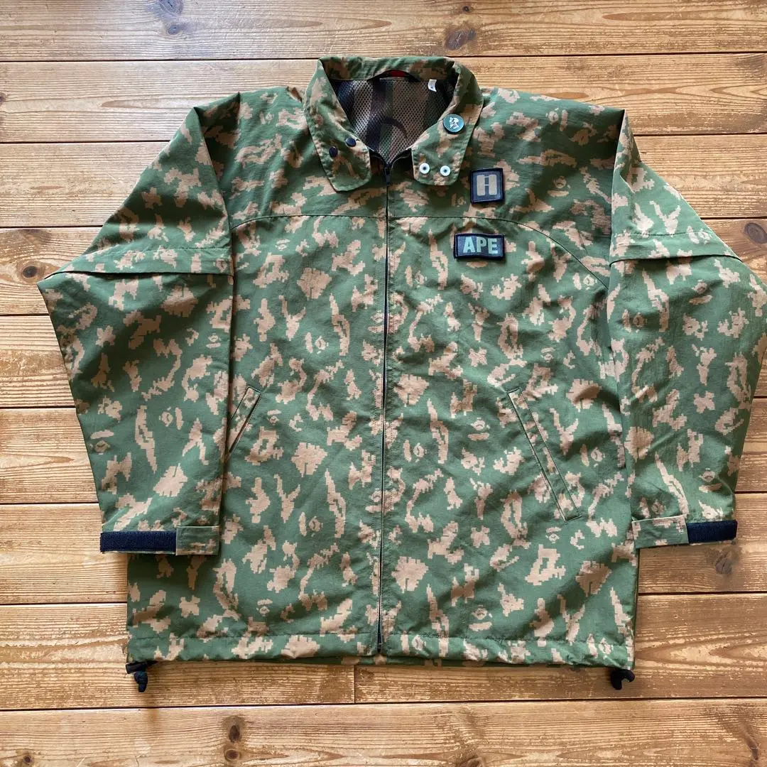 98年製　APEデジカモ　レインジャケット A BATHING APE 'デジカモ'レインジャケット S 迷彩 アベイシング