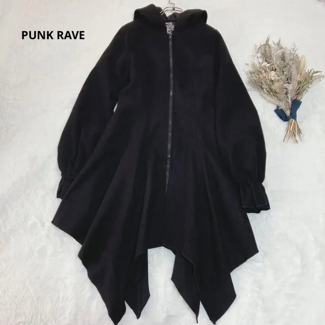 punk rave パンクレイヴ Y2K フリンジ 燕尾 ロング コート punk rave パンクレイヴ Y2K フリンジ 燕尾 ロング コート