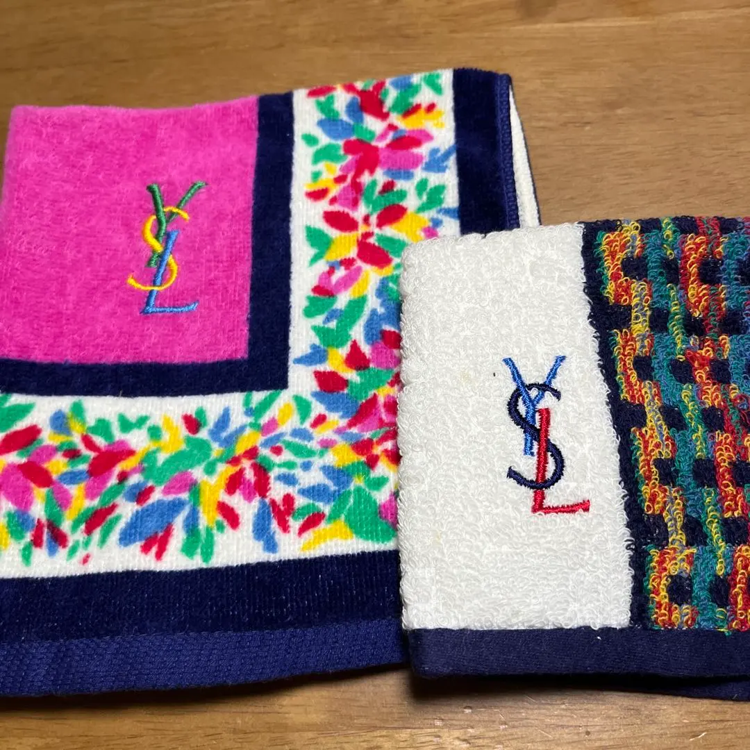 Thumbnail of Yves Saint Laurent towel handkerchief and hand towel set