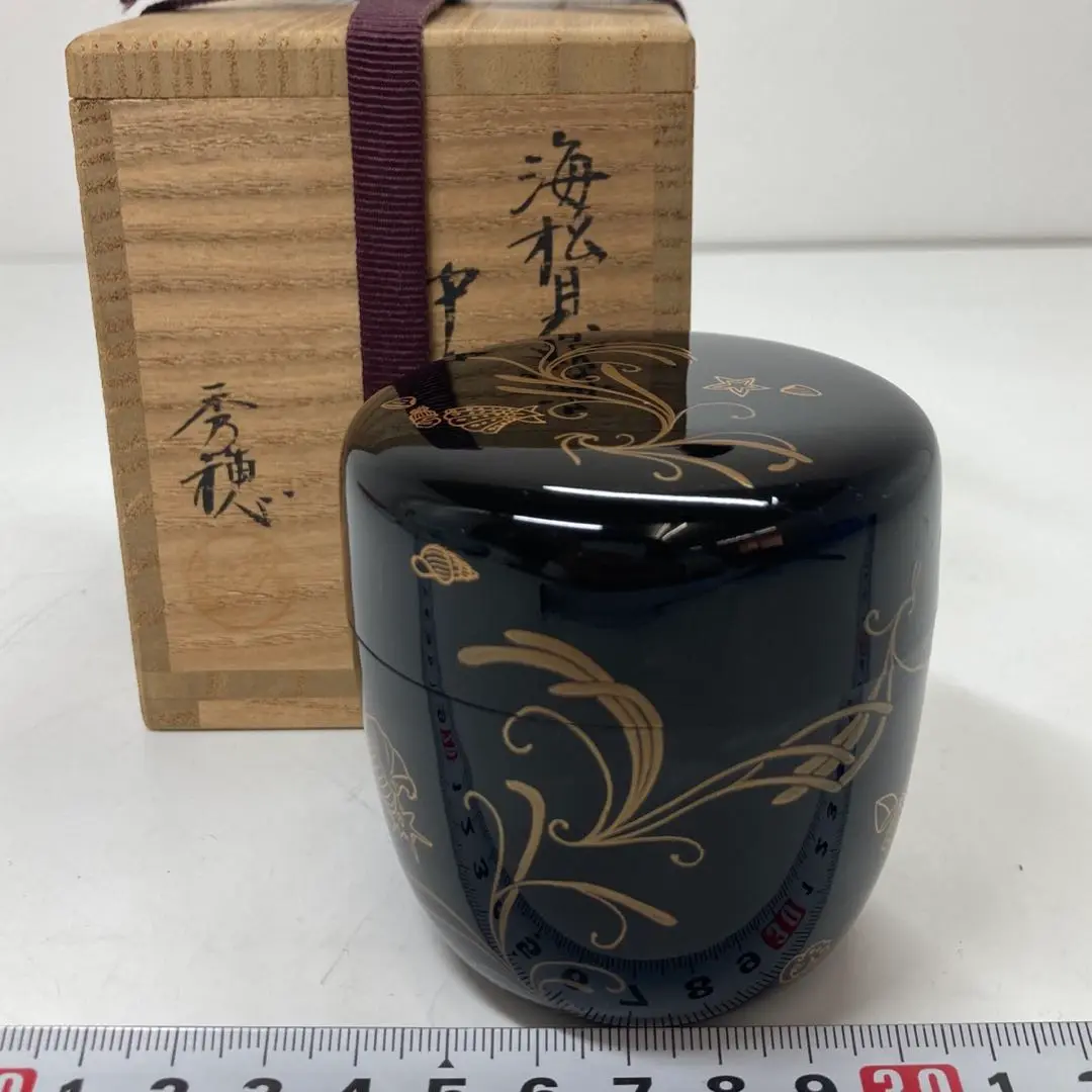海松貝蒔絵 棗 内銀地 平安 光阿弥 茶道具 海松貝蒔絵 棗 内銀地 平安 光阿弥 茶道具 - メルカリ