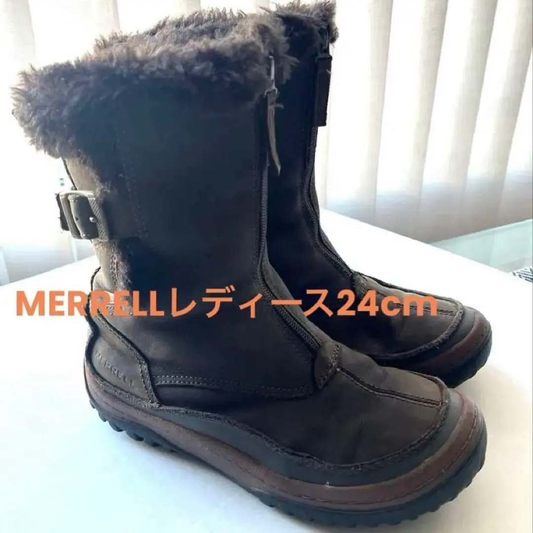 Thumbnail of MERRELL Brown Fur-Lined Boots US7 / 24cm