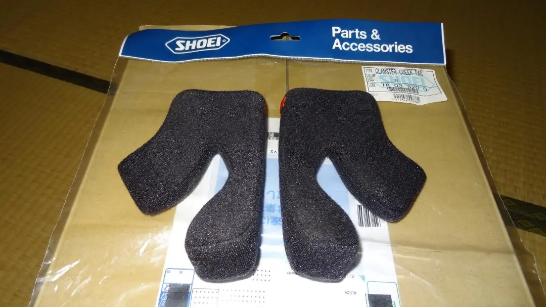 3)4512048570477SHOEIGlamsterチークパッド31 1）新品 未使用 SHOEI ショウエイ Glamster チークパッド 31