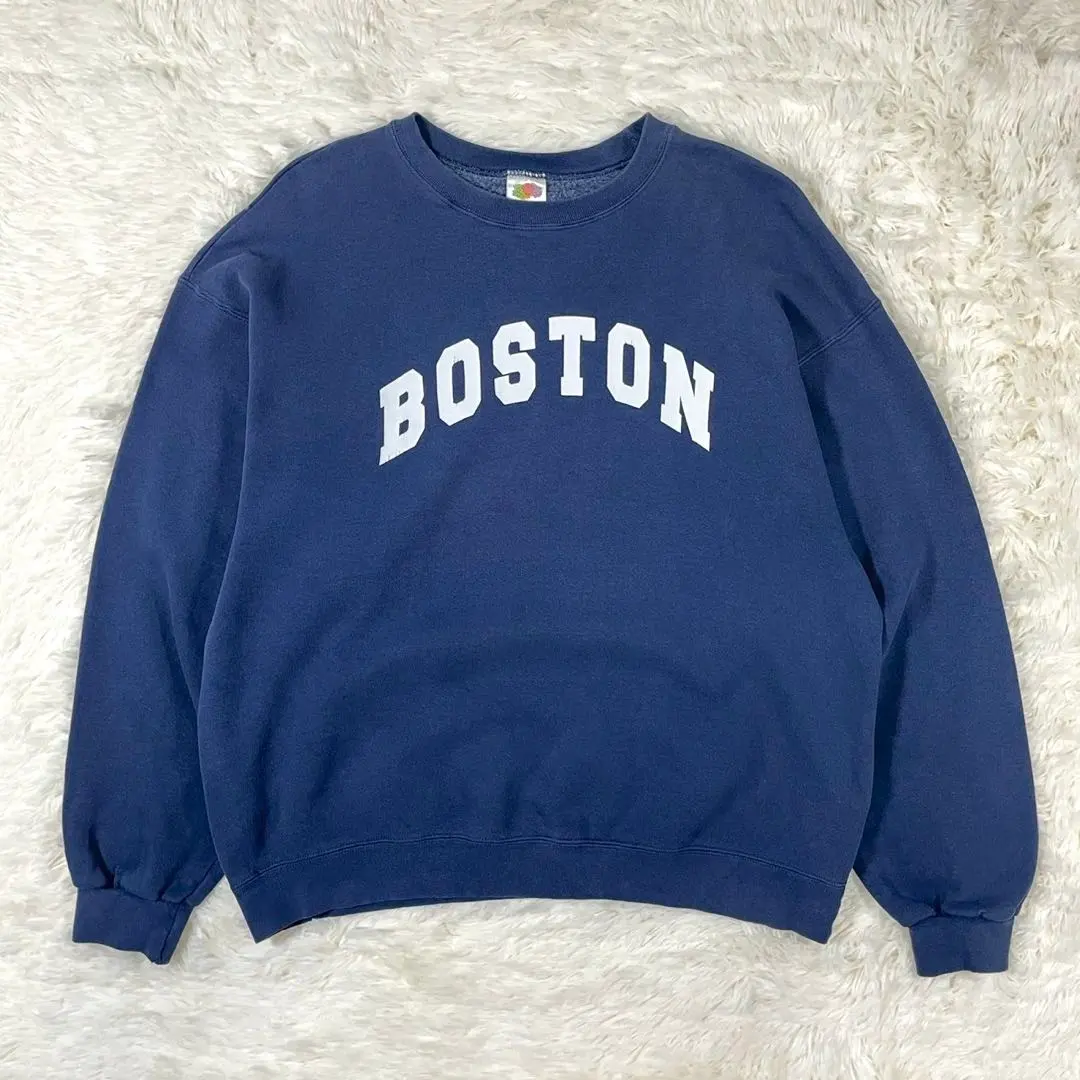 Thumbnail of Fruit of the Loom Sweatshirt Heavy Cotton Navy Boston