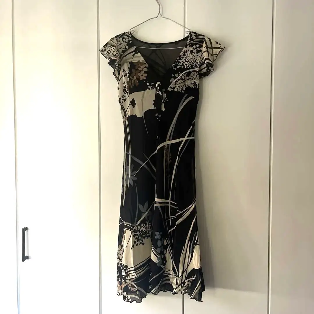 Thumbnail of Asian-print long dress