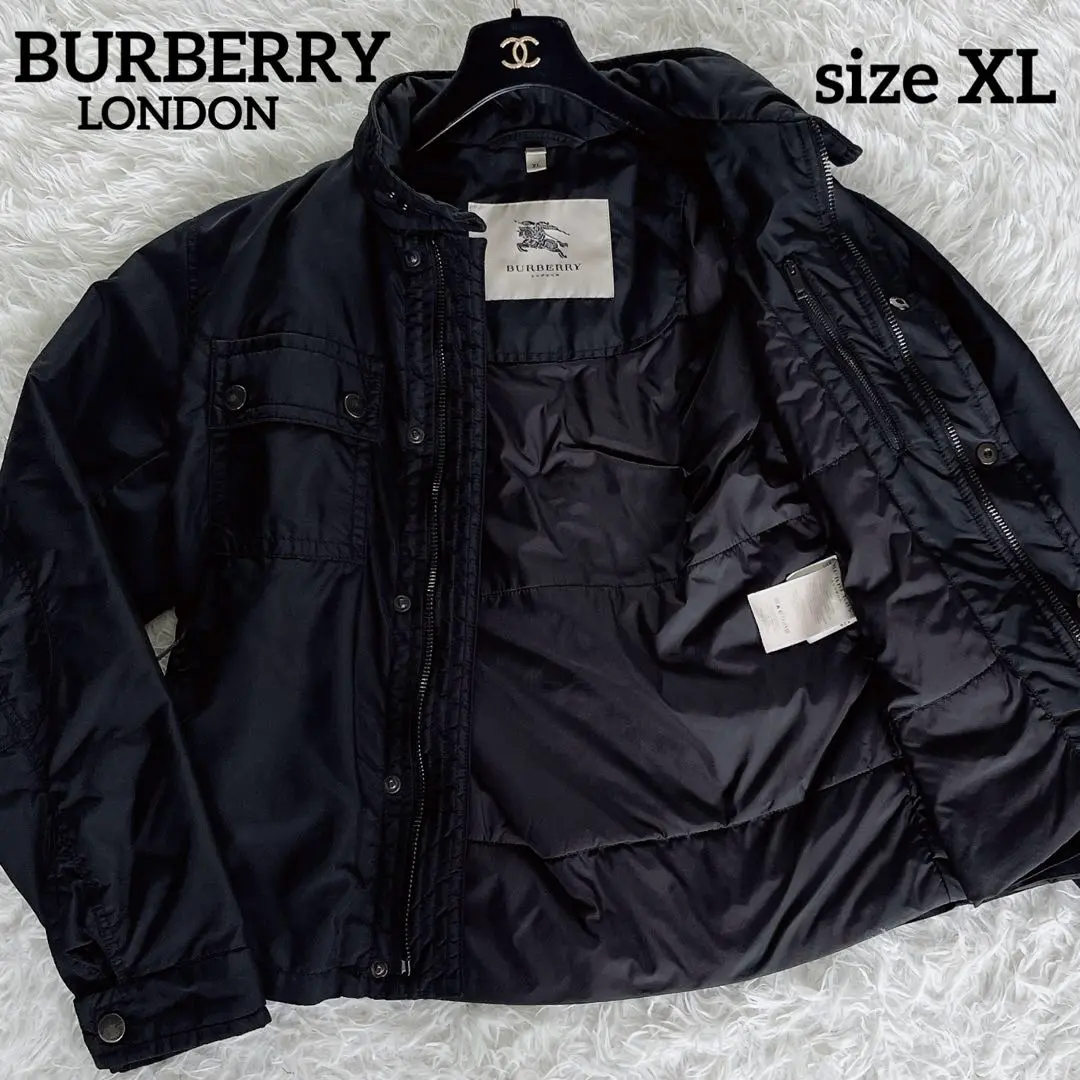 極美品⭐️バーバリーロンドン ブルゾンジャンパー ノバチェック ブラック XL 2025年最新】BURBERRY LONDON メンズ ジャンパー・ブルゾンの