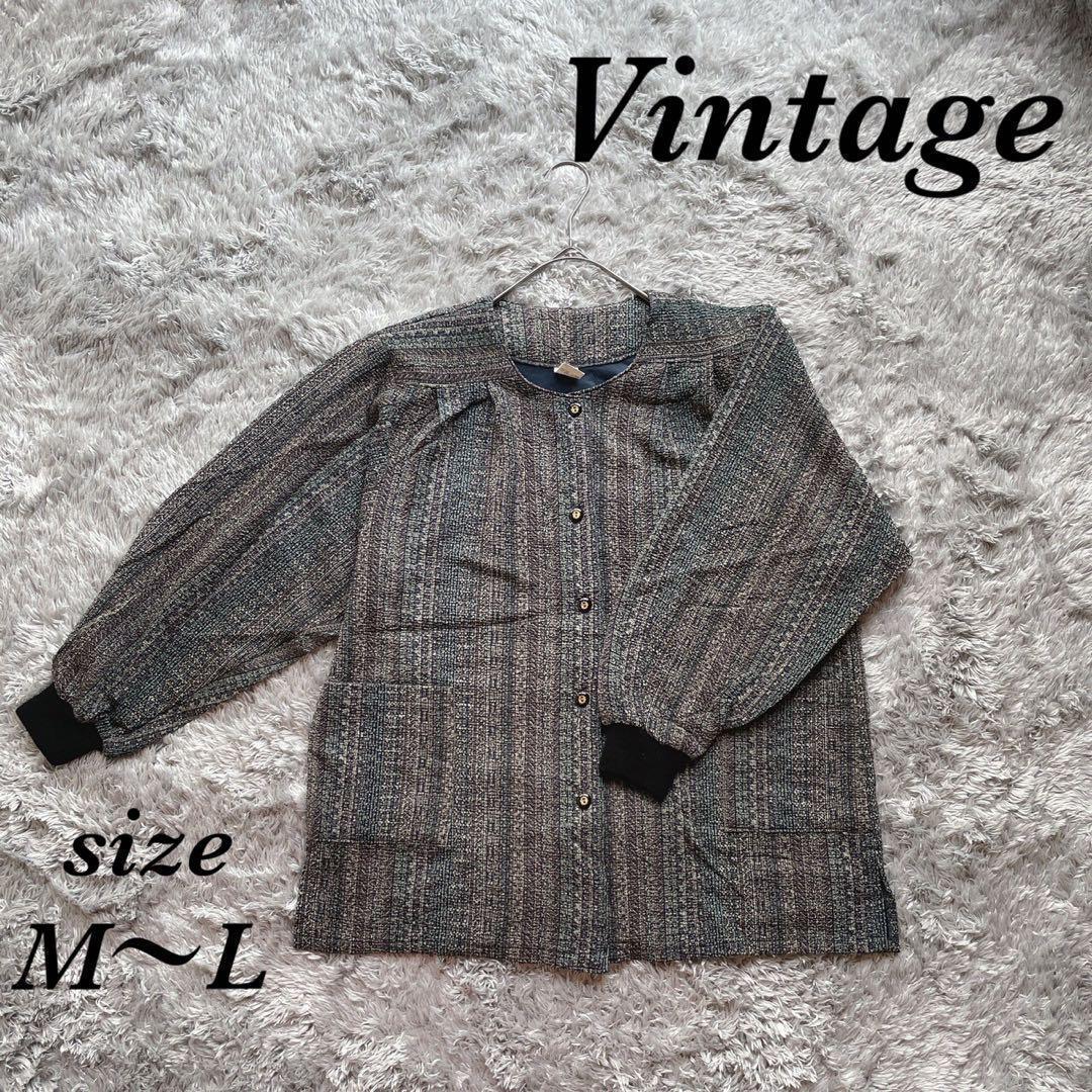 Thumbnail of Vintage (M-L) Smock, Collarless, Elastic Cuffs, Lightweight