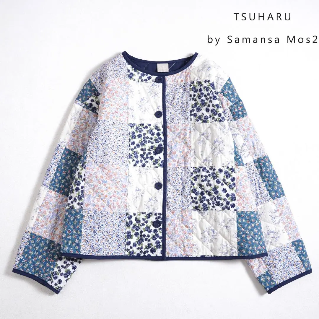 ツハルバイサマンサモスモス　美品　パッチワーク　花柄　ジャケット TSUHARU by Samansa Mos2（ツハルバイサマンサモスモス）の「花