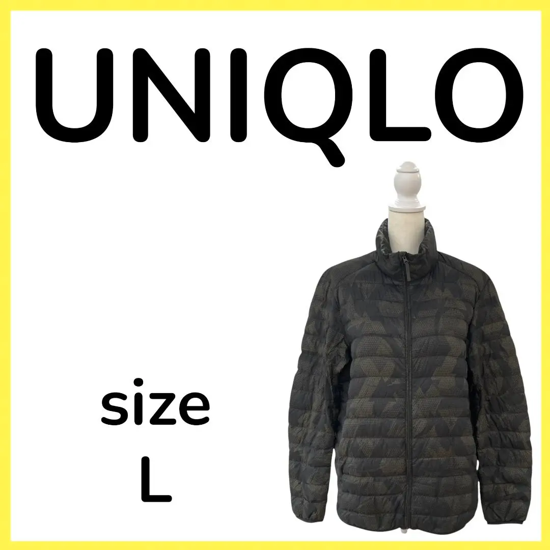 Thumbnail of UNIQLO Uniqlo Nylon Rare Pattern Long Sleeve Down Jacket L