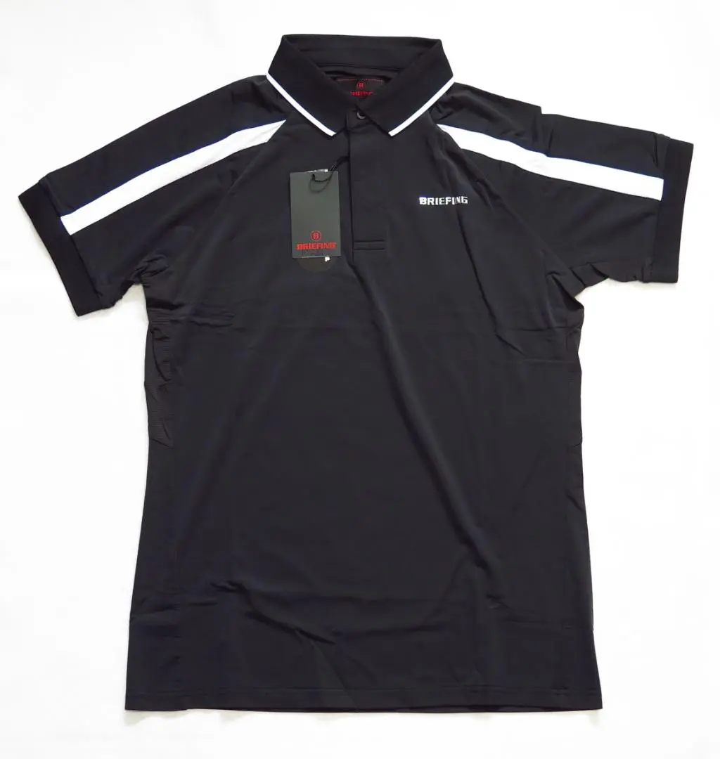✨美品✨BRIEFING GOLF/ポロシャツ黒 BRIEFING - 【25SS】 MENS TOUR POLO / 刺繍ブランドロゴ
