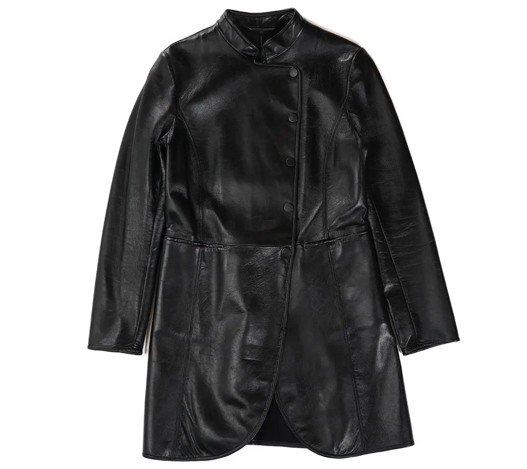 Thumbnail of 2013 EMPORIO ARMANI Lamb Leather Coat Black Women's