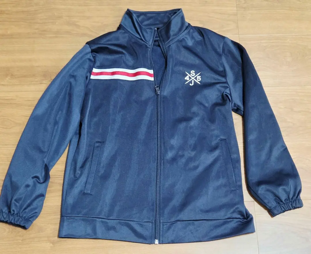 兒童 海軍藍 條紋 運動衫 150cm 的縮圖