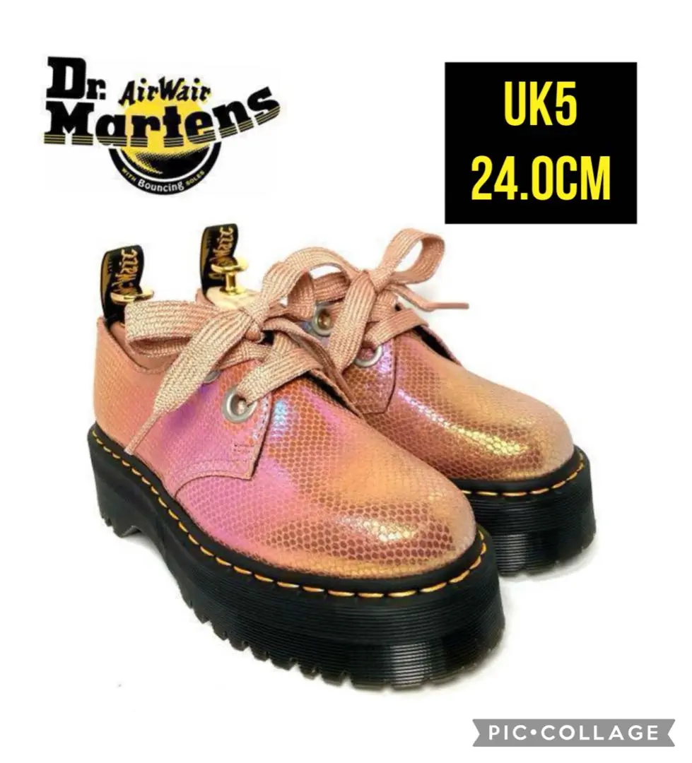 新品未使用　Dr.Martens HOLLY ピンク 楽天市場】ピンク（ブランドドクターマーチン）（ブーツ