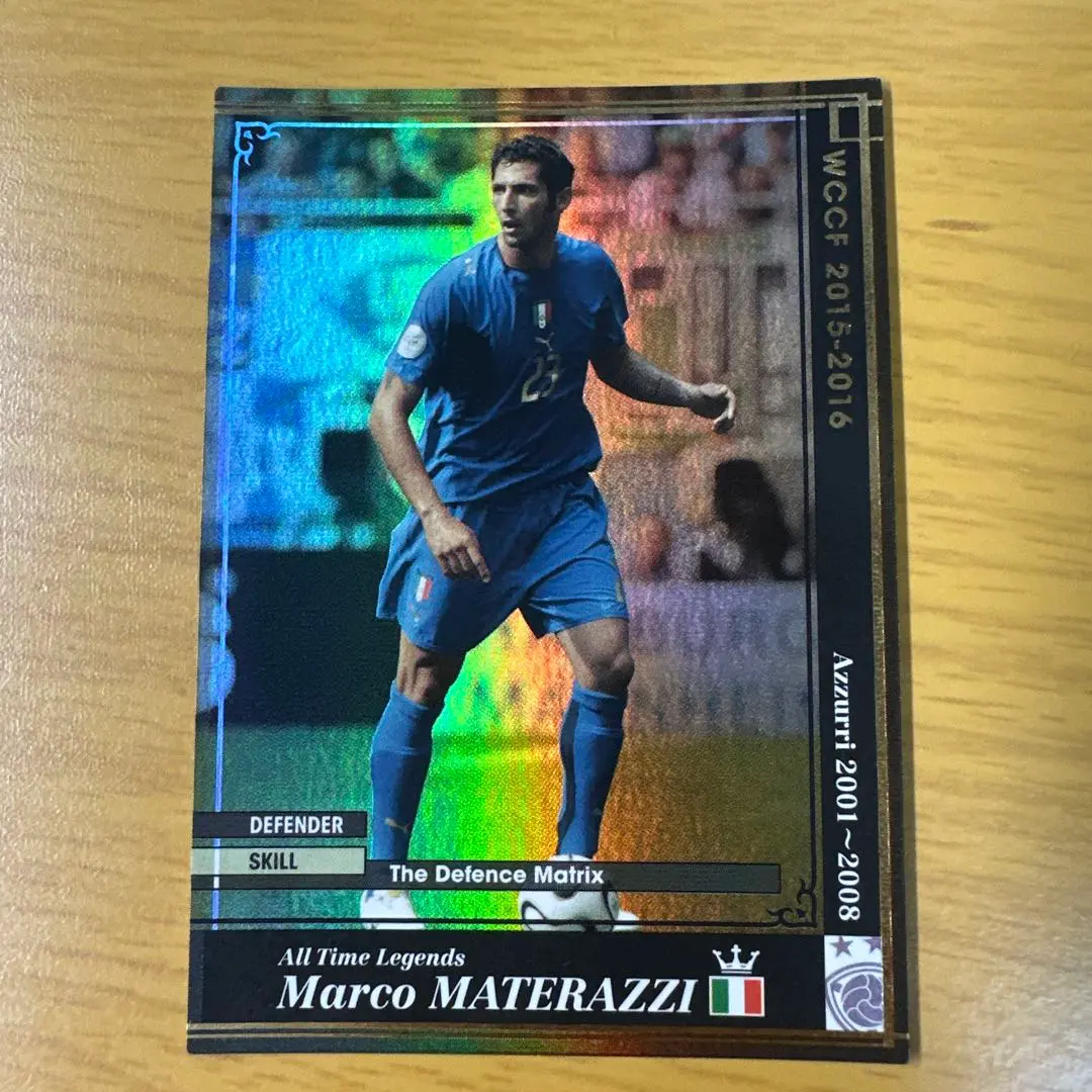 ICONS社　サッカー　マルコ・マテラッツィ　直筆サインユニフォーム ICONS社 サッカー マルコ・マテラッツィ 直筆サインユニフォーム