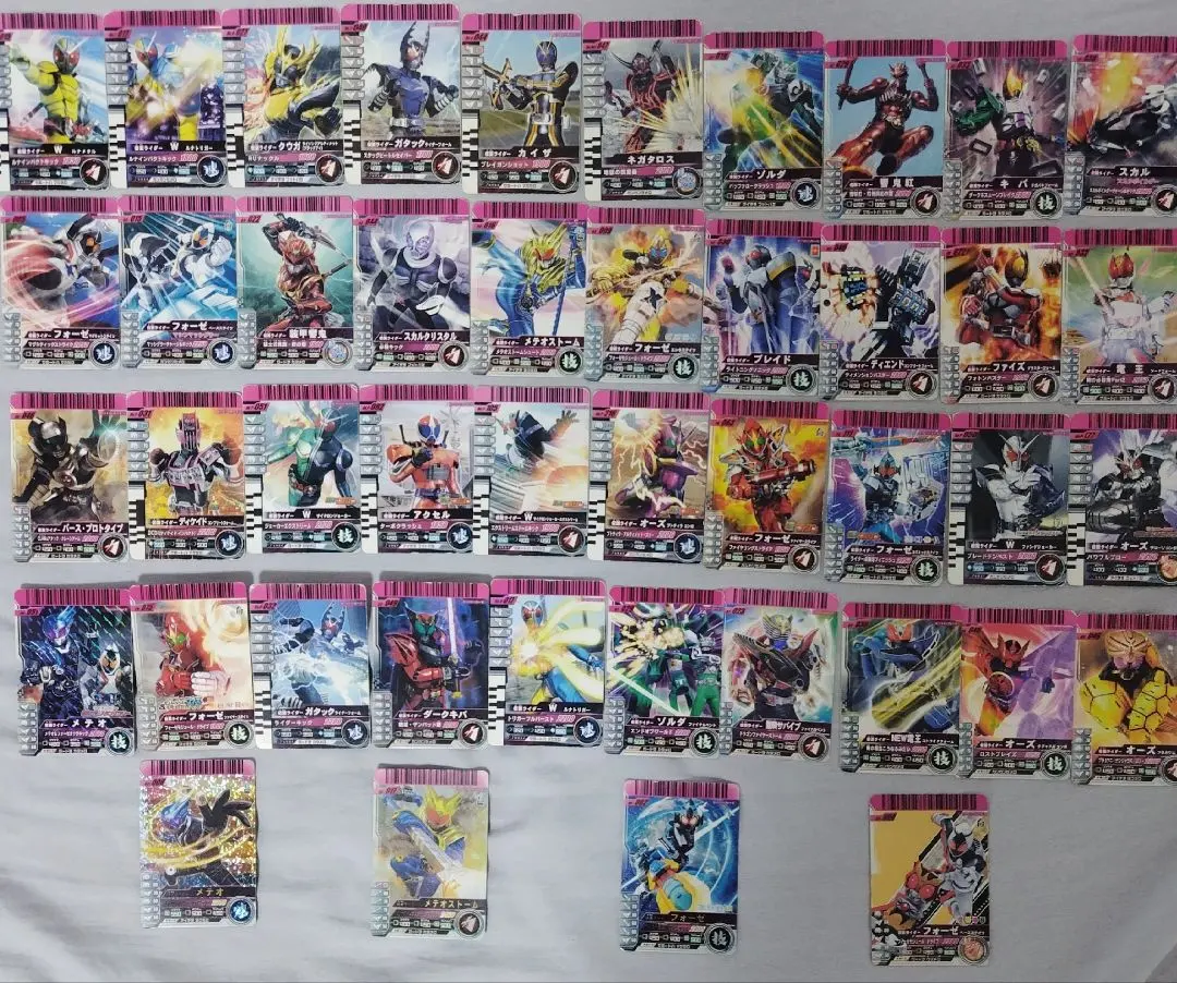 Thumbnail of Kamen Rider Ganbaride Card Lot of 44 - Includes 4 Rare Cards