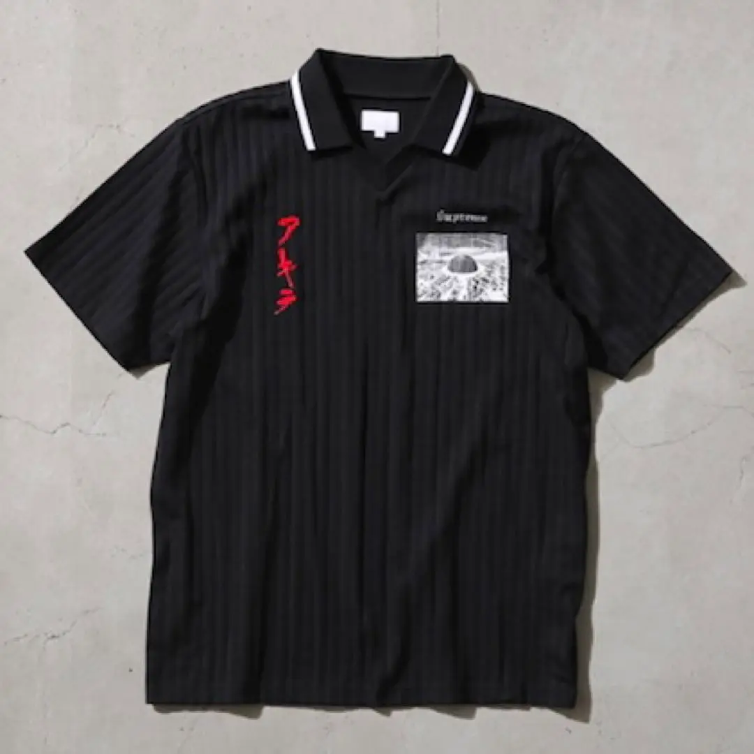 新品未使用　AKIRA / Supreme Soccer Top　ポロシャツ Supreme AKIRA Soccer Top Black Men's - FW17 - US