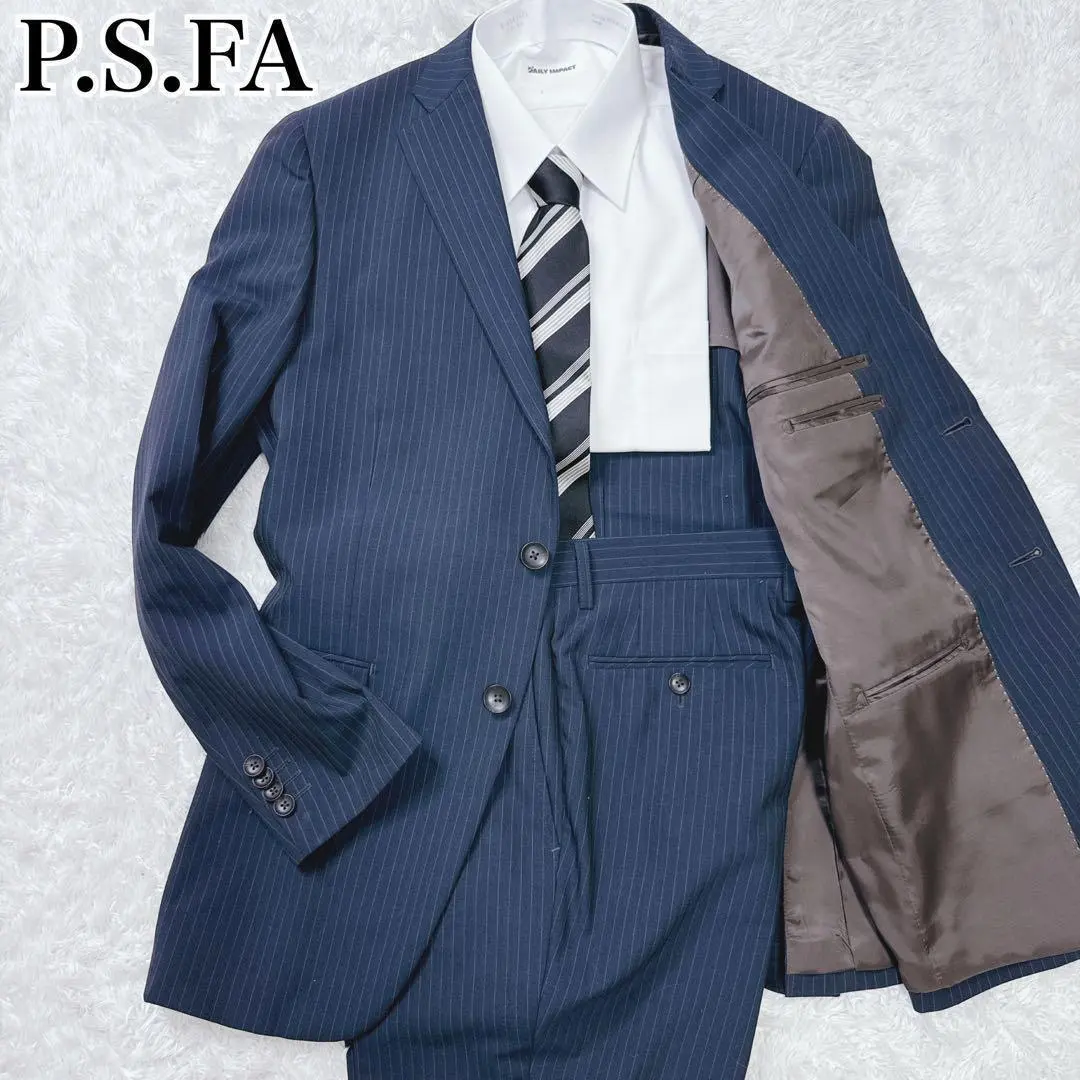 Thumbnail of Perfect Suit Factory Setup Navy Stripe L A6