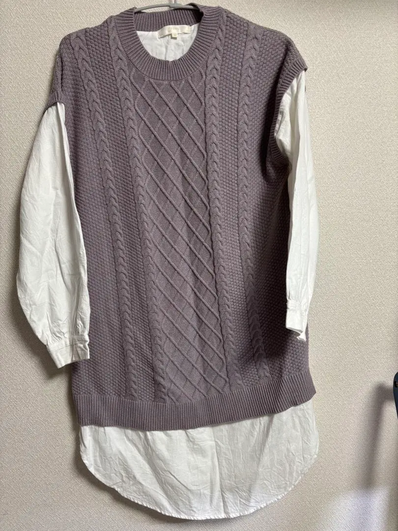 Thumbnail of grove M Purple Knit Layered