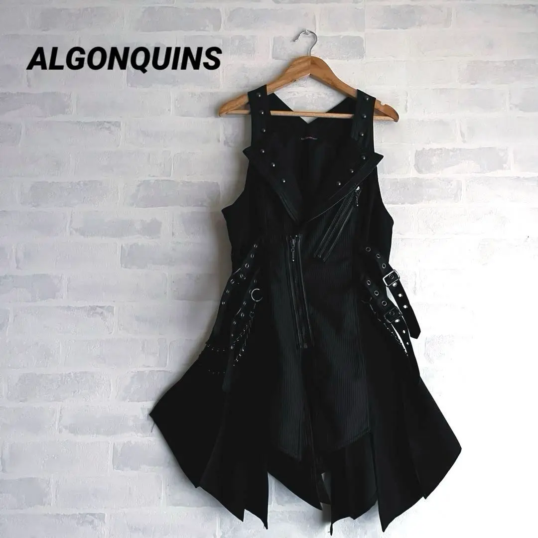 【新品未使用】ALGONQUINS★変形ジレベスト　黒 2025年最新】ALGONQUINS ベスト・ジレの人気アイテム - メルカリ
