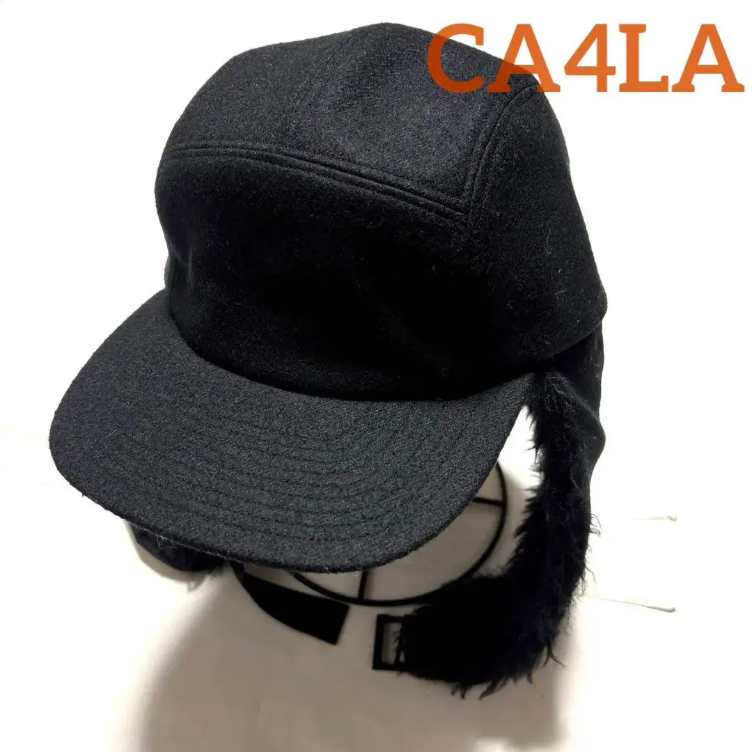 Thumbnail of CA4LA Alpaca Fur Flight Cap with Ear Flaps