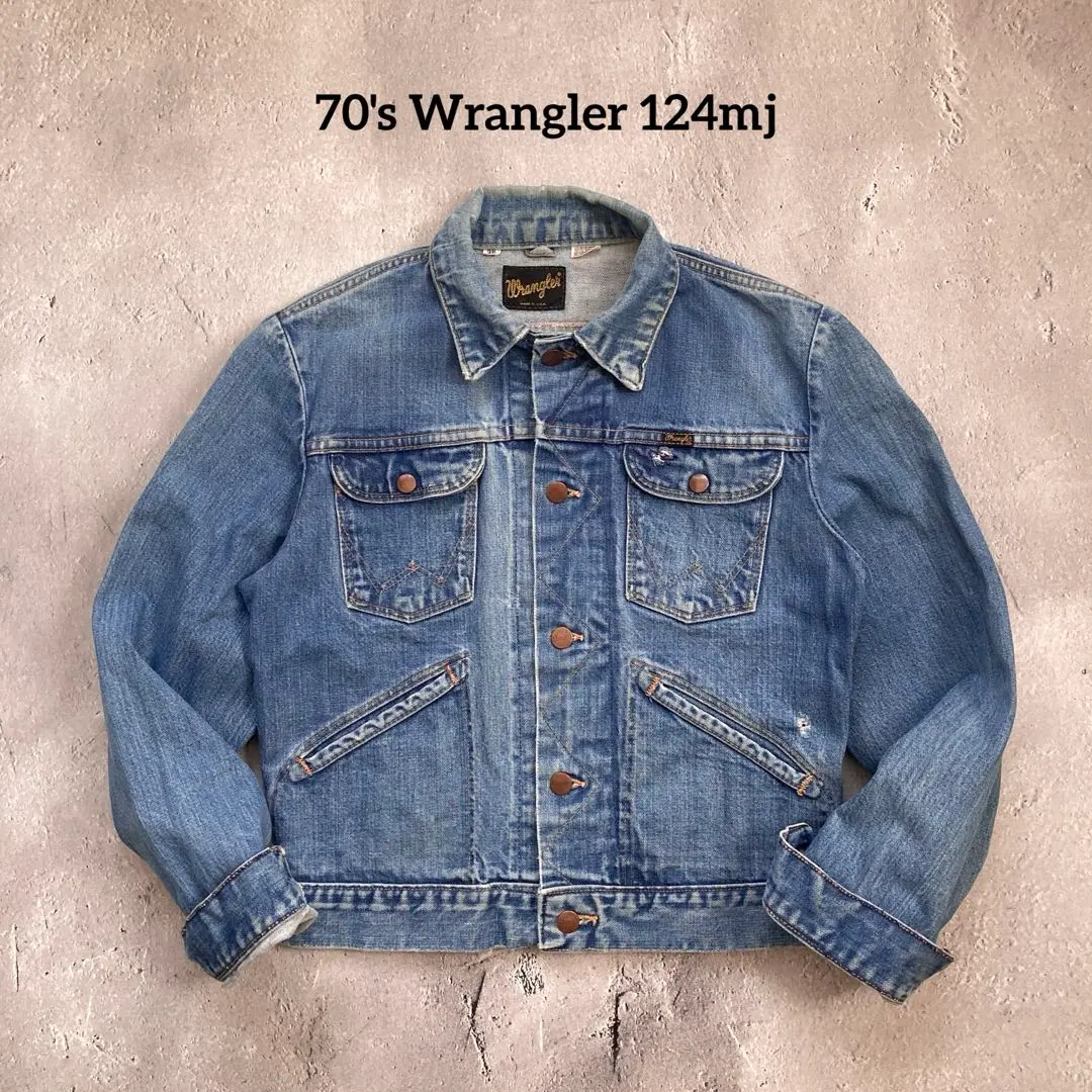 2025年最新】古着 ジャケット 70s USA製 Wrangler 黒タグ 124MJ