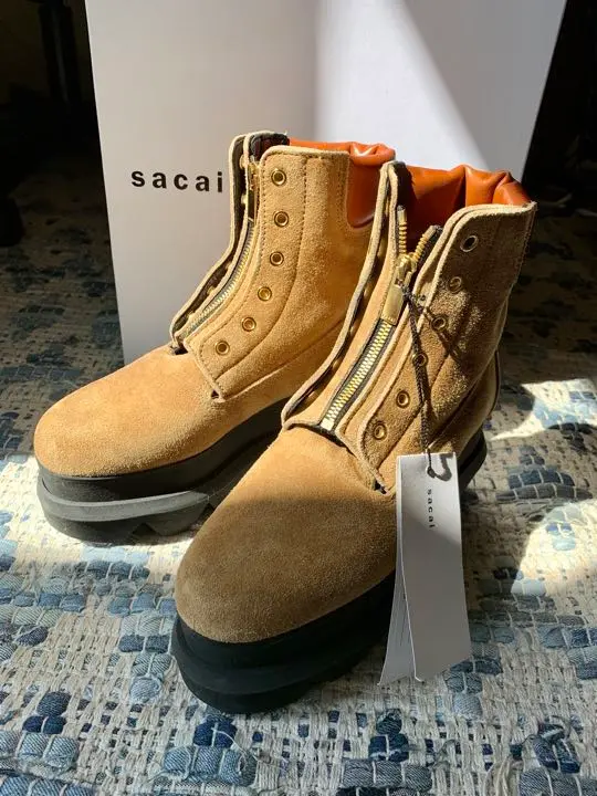 2025年最新】sacai ロングブーツの人気アイテム - メルカリ