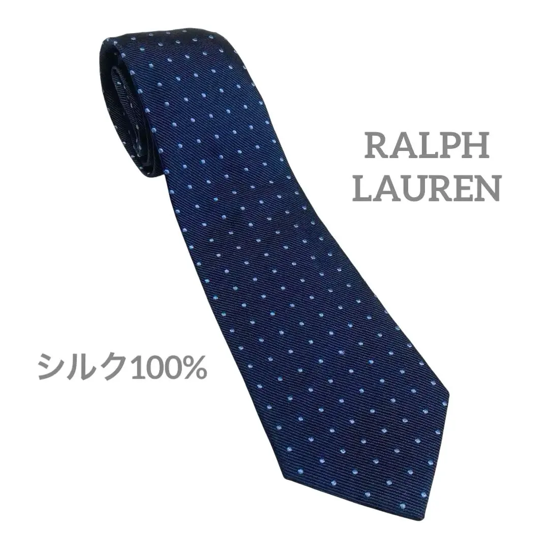 Thumbnail of Excellent Condition ✨ Ralph Lauren Kids Tie Dot Boy Silk 100% Navy
