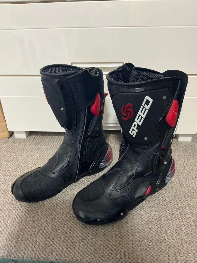 ≪美品≫　SPEED　レーシングブーツ【Riding Tribe】サイズ45 Riding Tribe バイクブーツ レーシングブーツ オンロードブーツ