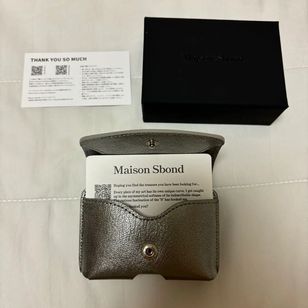 最終値下げMaisonSbond折り財布小銭入れAmy メゾンエスボンドブラック 新品》Maison Sbond 折り財布メゾンエスボンド Amy黒