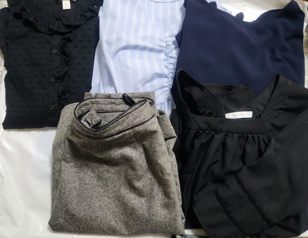 Thumbnail of Office casual: 8-piece set of short-sleeved shirts and blouses, etc. - Free size