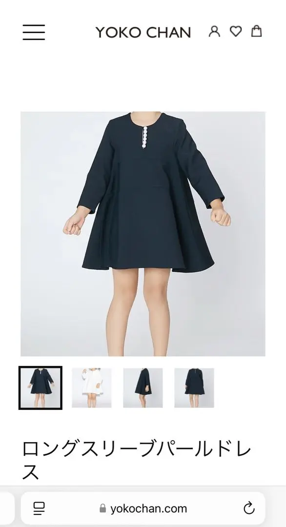 【お気にいる】 CHAN 1度のみ着用YOKO PETITE XL（雰囲気のある子供 ワンピース ワンピース