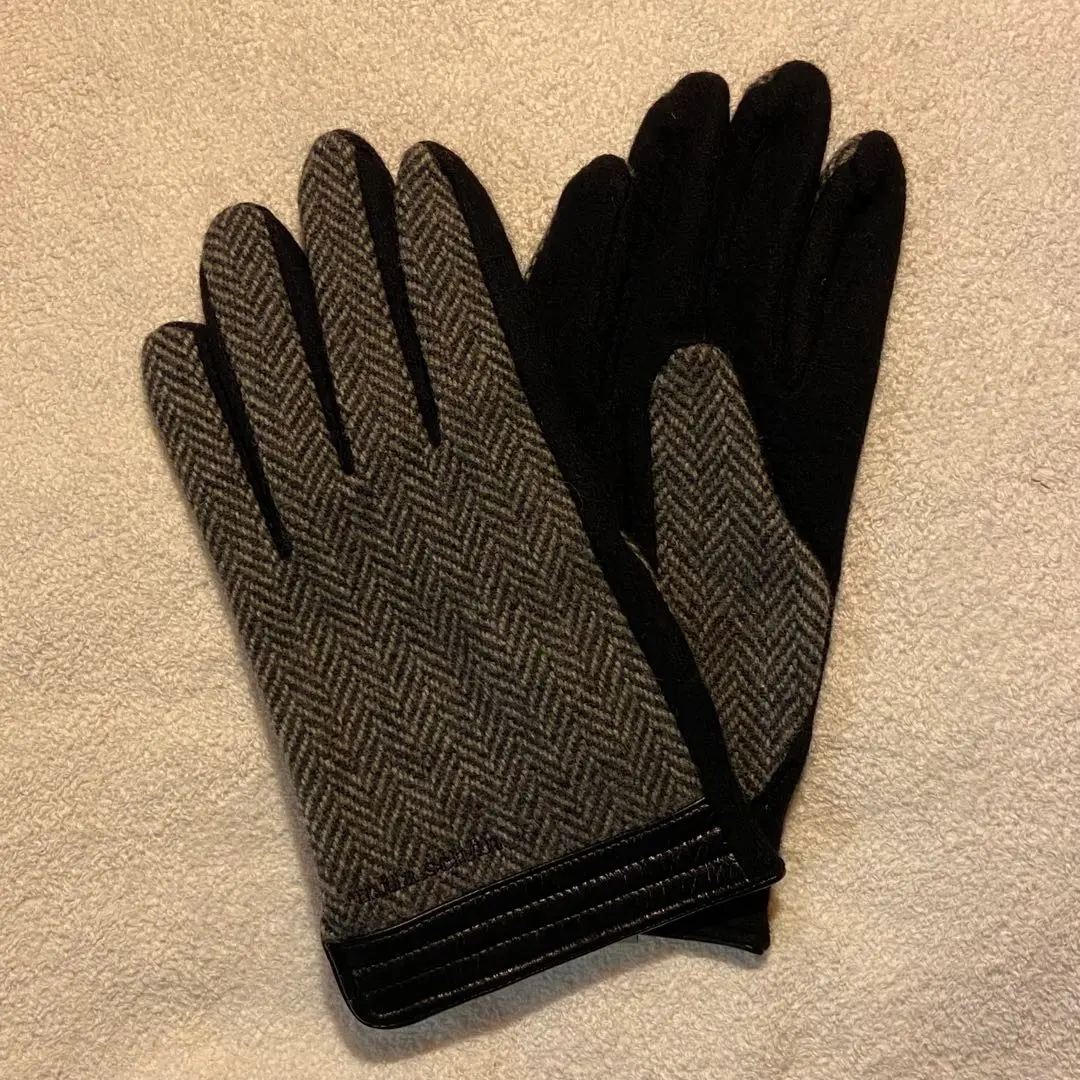 新品未使用ミラショーンカシミヤレザーグローブ手袋カシミア mila schon ミラショーン メンズ ジャージ手袋 定番 シンプル