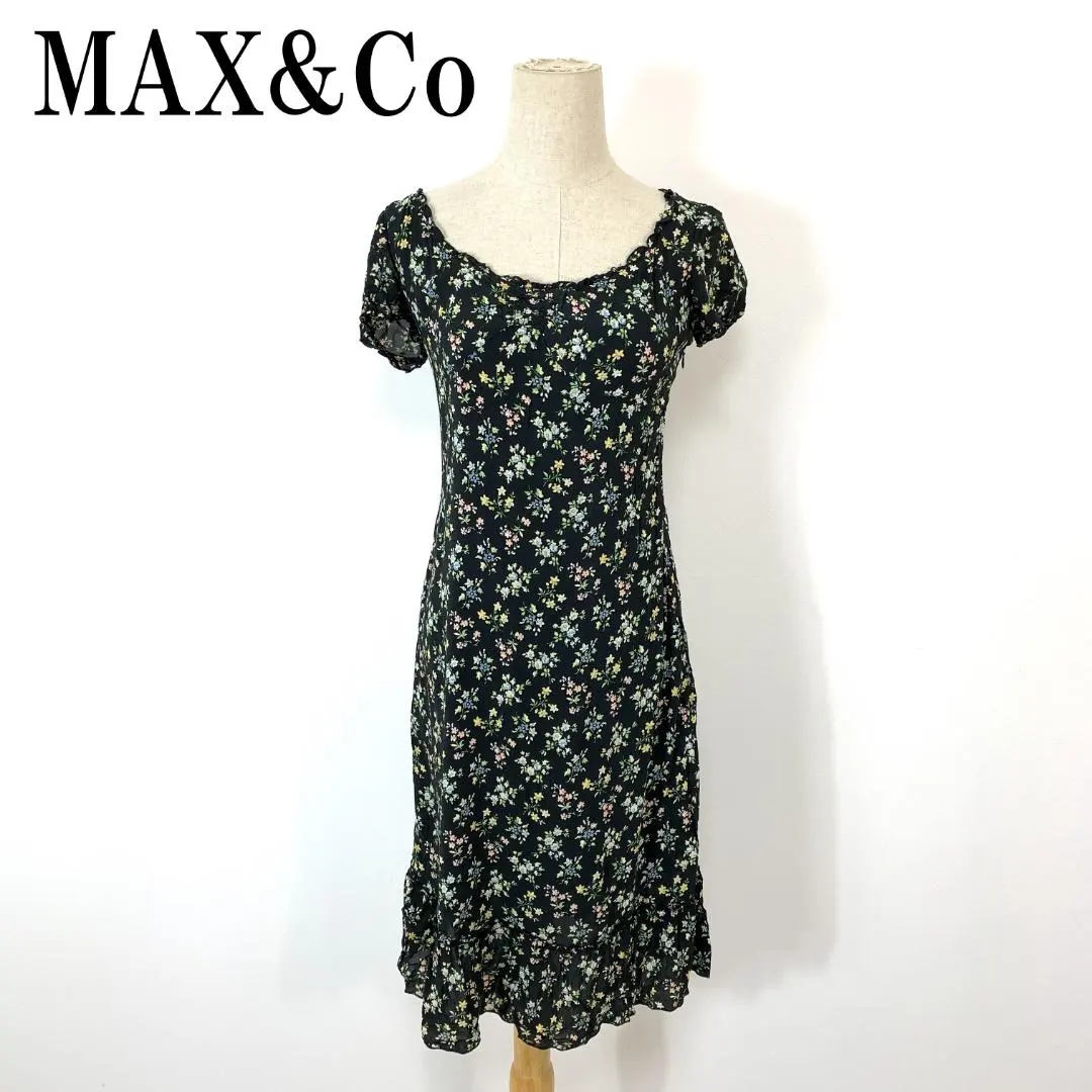 麥絲瑪拉 (Max Mara) 半袖连衣裙 黑色 人造絲 聚酯纖維 38 B1552 的縮圖